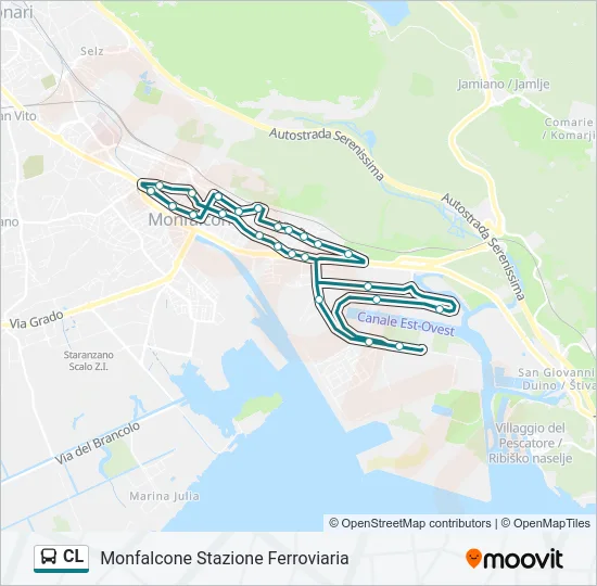 CL Bus Line Map