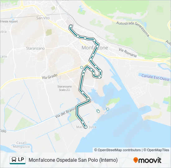 LP Bus Line Map