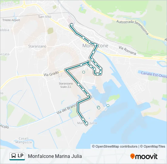 LP Bus Line Map