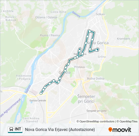 INT Bus Line Map