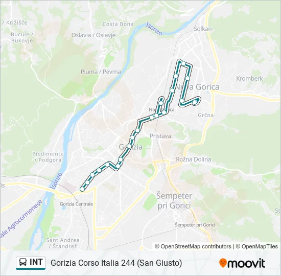 INT Bus Line Map