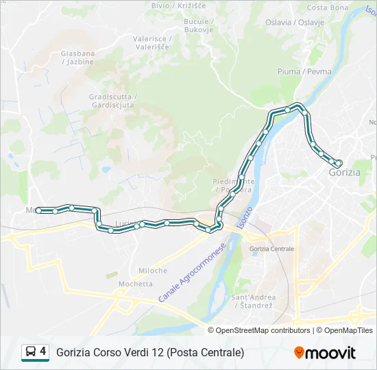 4 Bus Line Map