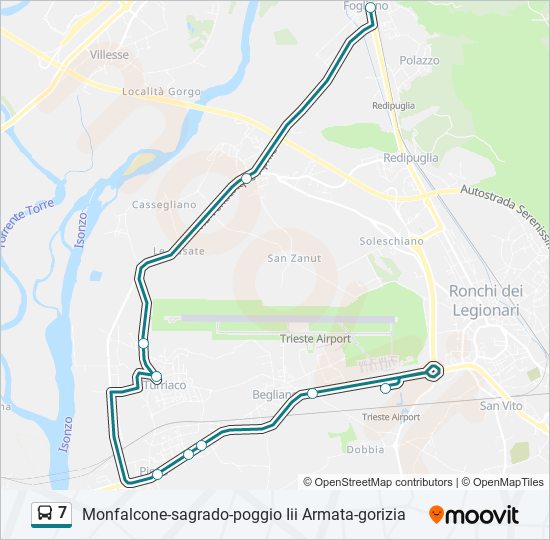 7 bus Line Map