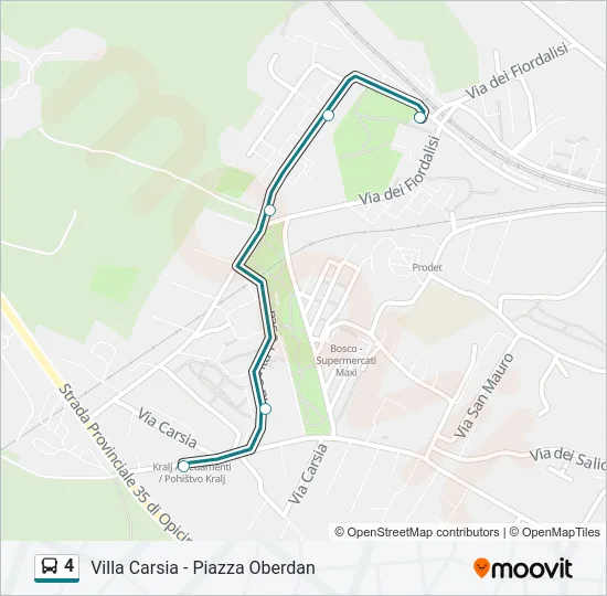 4 Bus Line Map