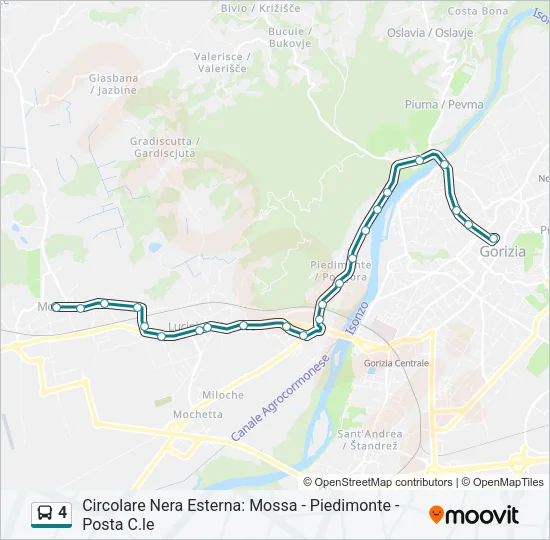 4 Bus Line Map
