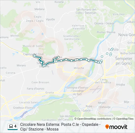 4 Bus Line Map