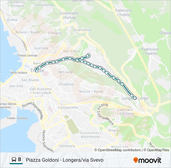 B bus Line Map