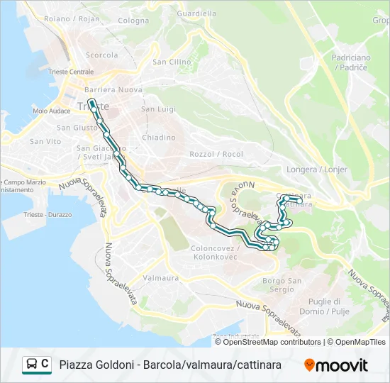 C Bus Line Map
