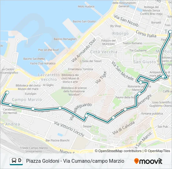 D Bus Line Map