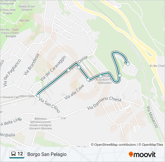 12 bus Line Map