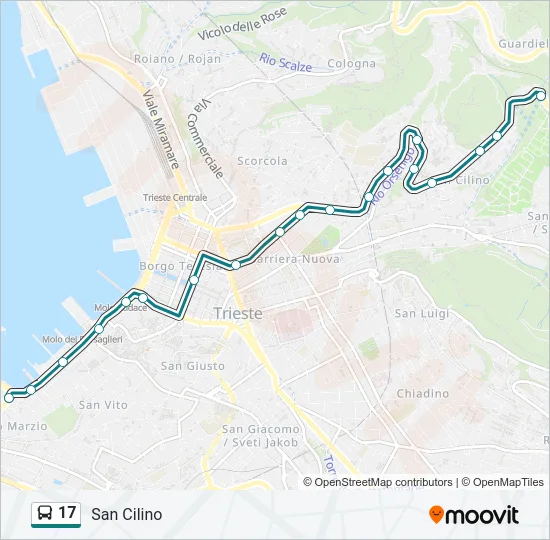 17 Bus Line Map
