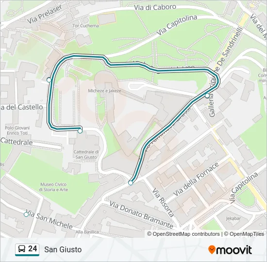 24 Bus Line Map