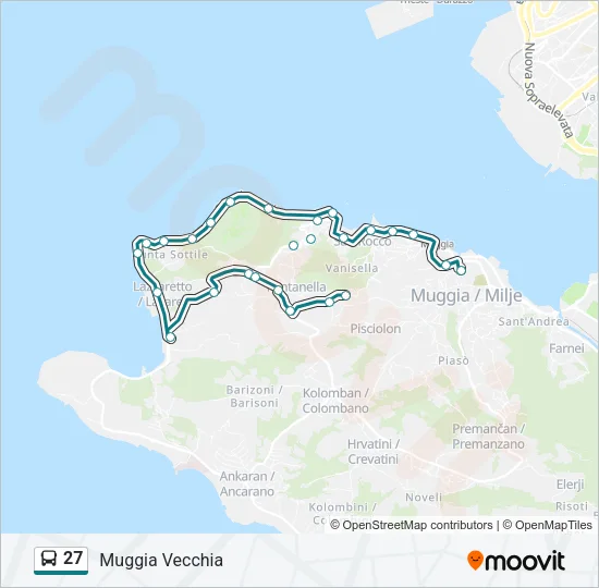 27 Bus Line Map