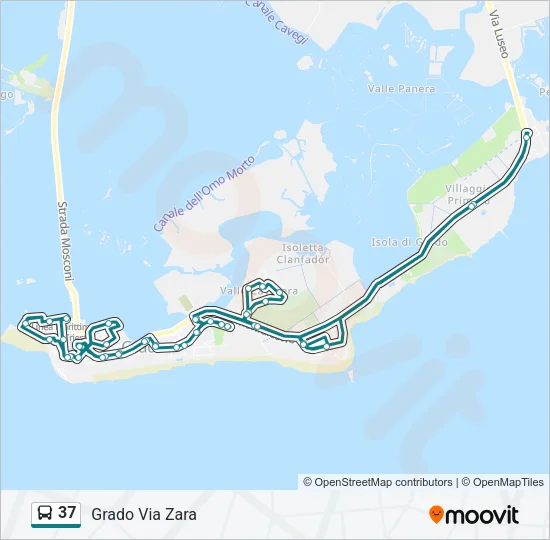37 Bus Line Map