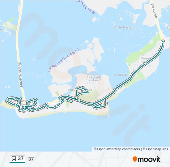 37 Bus Line Map