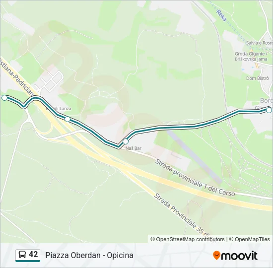 42 Bus Line Map