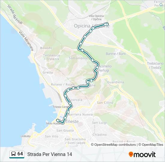 64 Bus Line Map