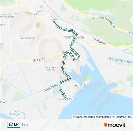 LP Bus Line Map