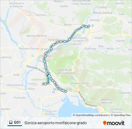 G01 Bus Line Map