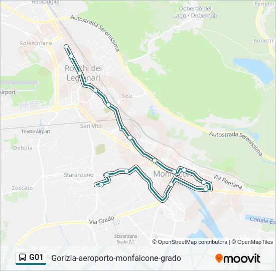 G01 Bus Line Map