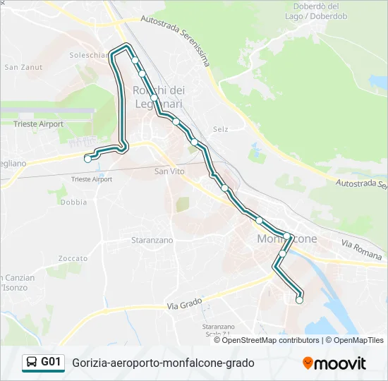 G01 Bus Line Map