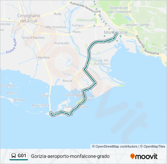 G01 Bus Line Map