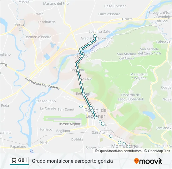 G01 Bus Line Map
