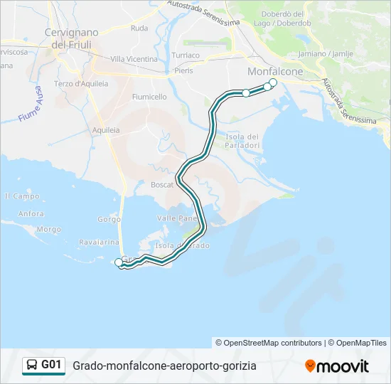 G01 Bus Line Map