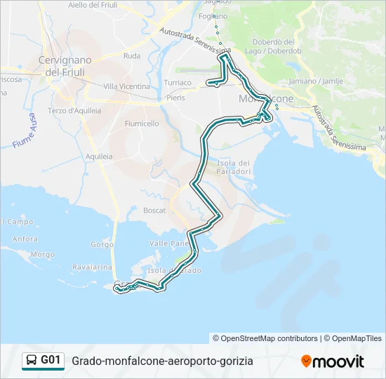 G01 Bus Line Map