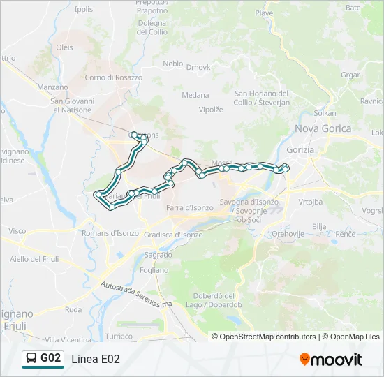G02 Bus Line Map