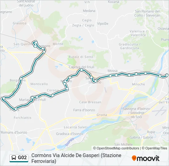 G02 Bus Line Map