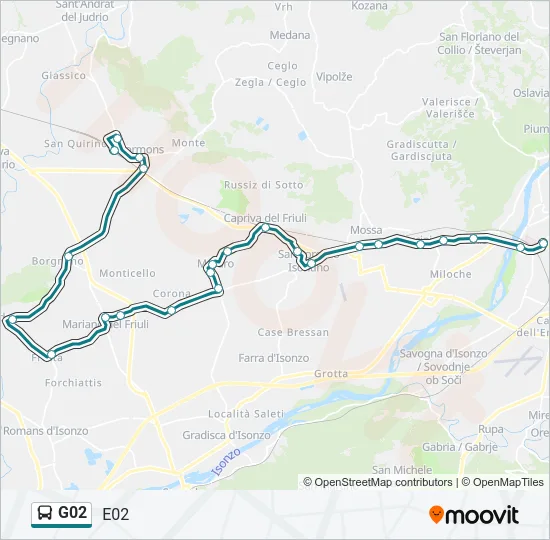 G02 Bus Line Map