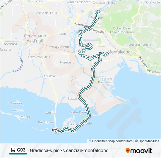 G03 Bus Line Map