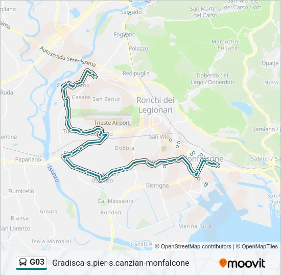 G03 Bus Line Map