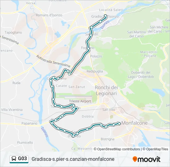 G03 Bus Line Map