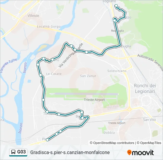 G03 Bus Line Map