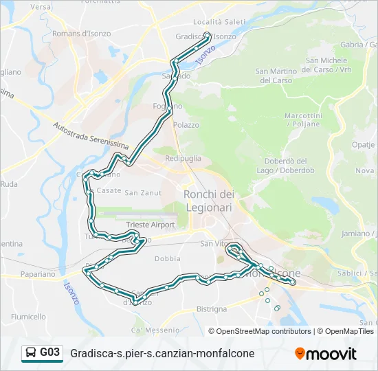 G03 Bus Line Map