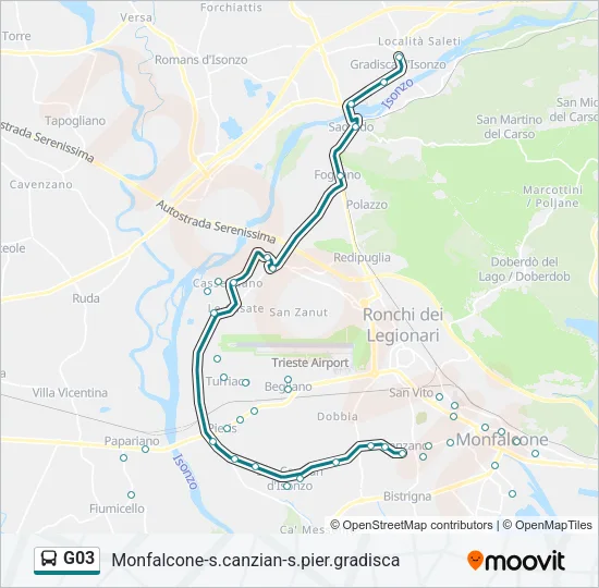 G03 Bus Line Map