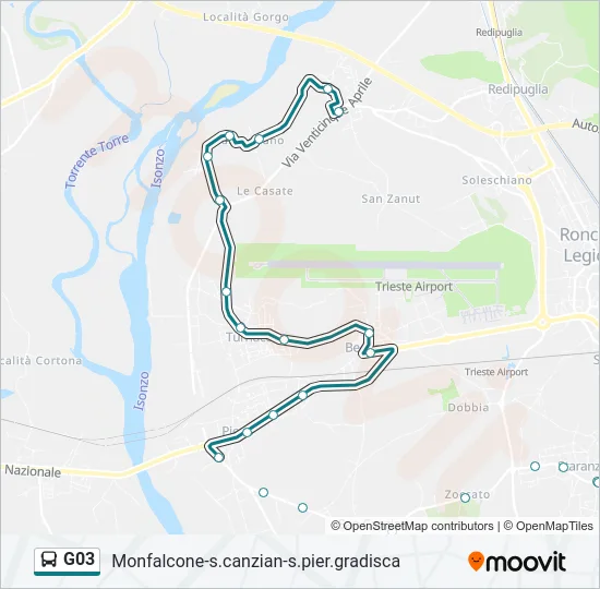 G03 Bus Line Map