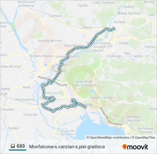 G03 Bus Line Map