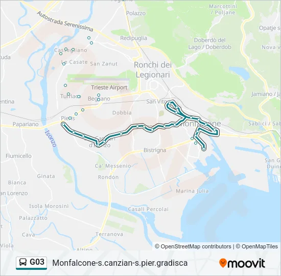 G03 Bus Line Map