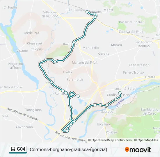 G04 Bus Line Map