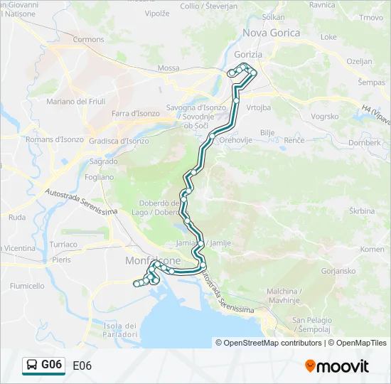 G06 Bus Line Map