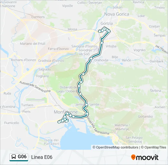 G06 Bus Line Map