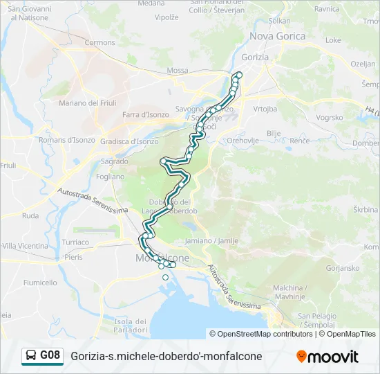 G08 Bus Line Map