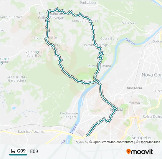 G09 Bus Line Map