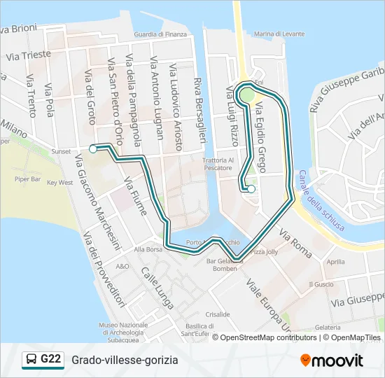 G22 Bus Line Map