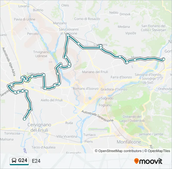 G24 Bus Line Map