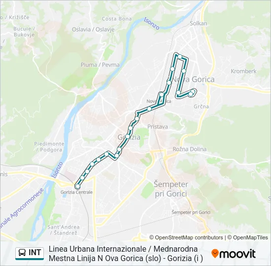 INT Bus Line Map