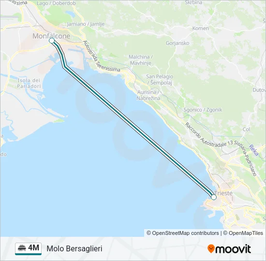 4M Ferry Line Map